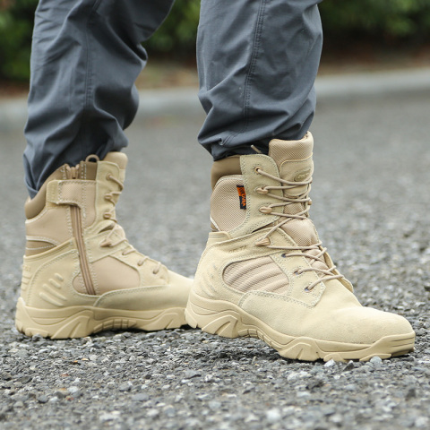High Quality Outdoor Mountaineering Tactical Shock-Absorbing Military Boots